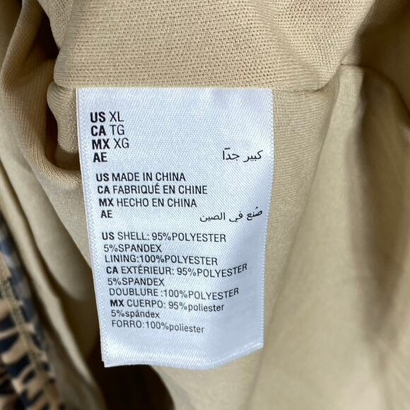 BAR III Women's Cheetah Printed Sleeveless Mock-Neck Cutout Bodycon Dress SZ XL - Picture 9 of 11